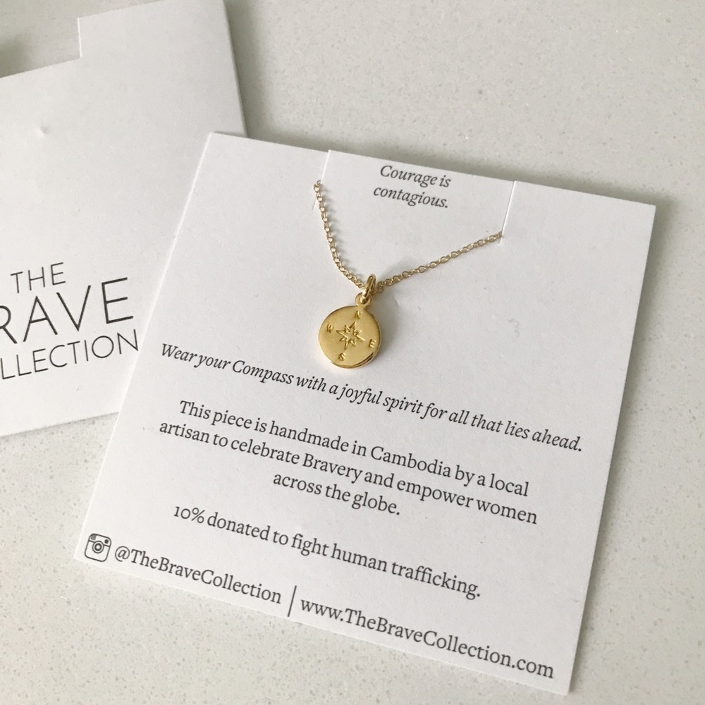 The Brave Collection Compass Chain Necklace